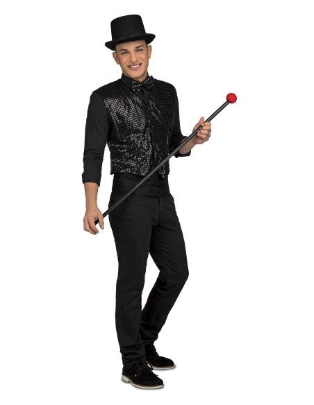 Disfraz de Chaleco Showman Negro