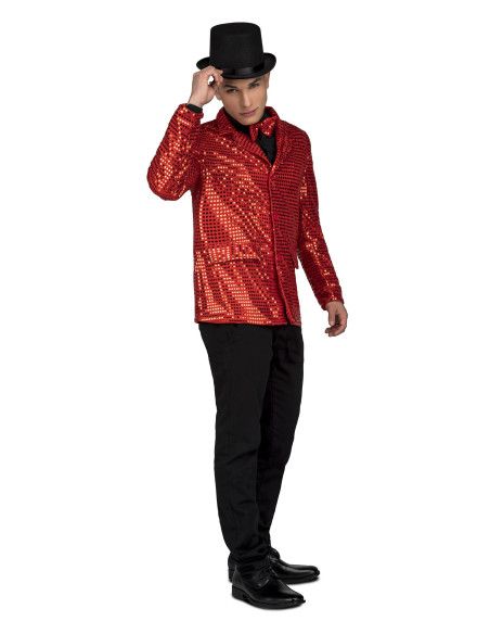 Disfraz de Chaqueta con Pajarita Roja para Hombre