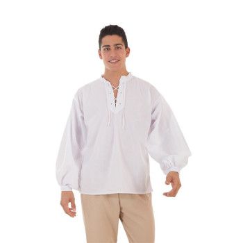 Camisa Medieval Blanca para Hombre