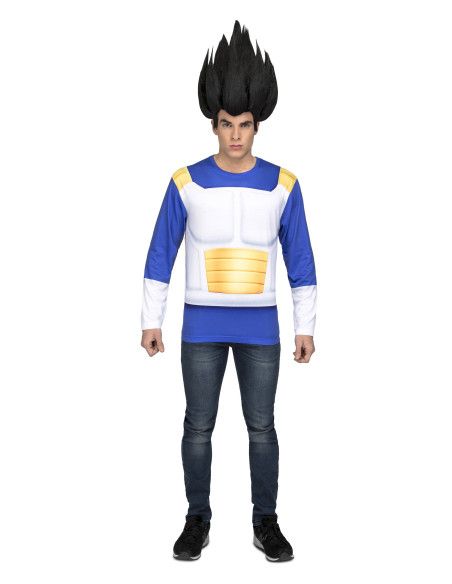 Camiseta Disfraz de Vegeta de Dragon Ball para hombre