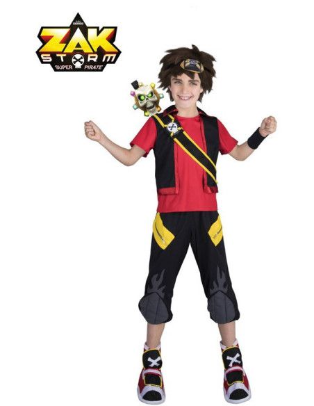 Disfraz de Zak Storm con peluca y espada para niño