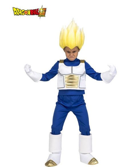 Disfraz de Saiyan Vegeta de Dragon Ball para niño