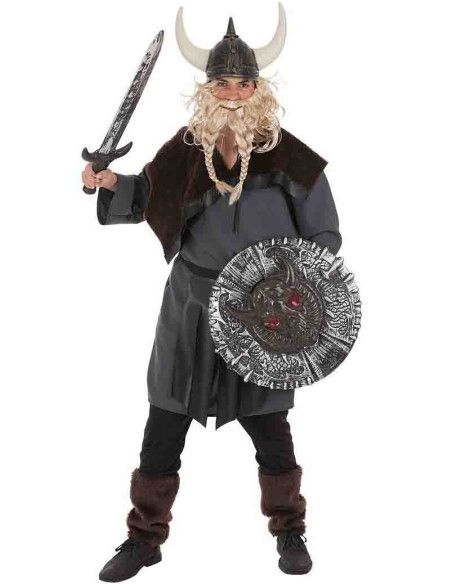 Disfraz de Vikingo Nórdico Gris para Hombre