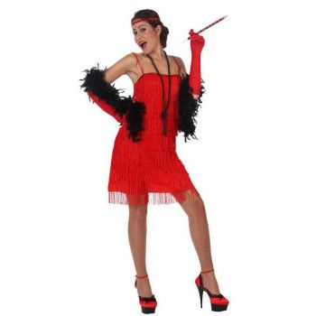 Disfraz de Charleston Rojo para mujer - Disfraces para Espectáculos, Carnaval y Fiestas Temáticas - MisterDisfraz.com