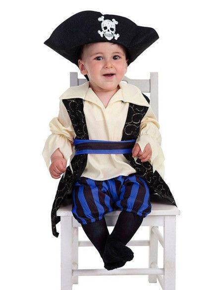 Disfraz de Bucanero Brocado Pirata Bebé - Disfraces de Pirata para Bebé - MisterDisfraz.com