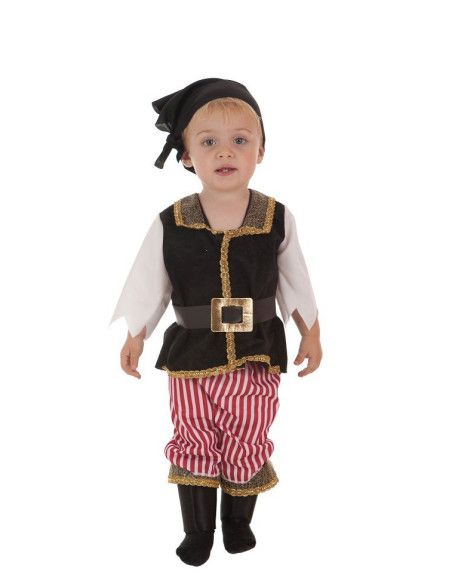 Disfraz de Pirata Caribe para bebé - Disfraces de Piratas y Mosqueteros para Bebés - MisterDisfraz.com