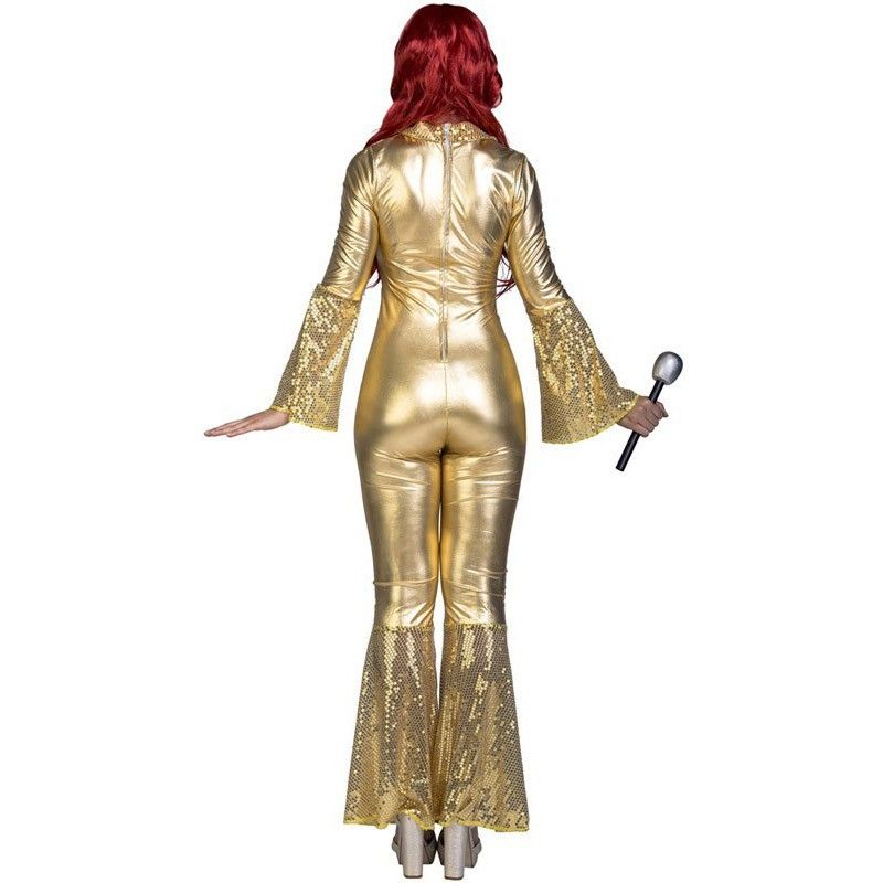 Disfraz Disco Dorado para mujer