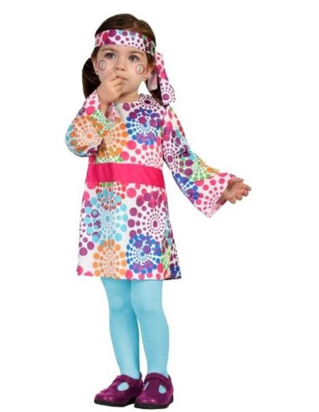 Disfraz de Hippie de la Paz para Bebe Niña