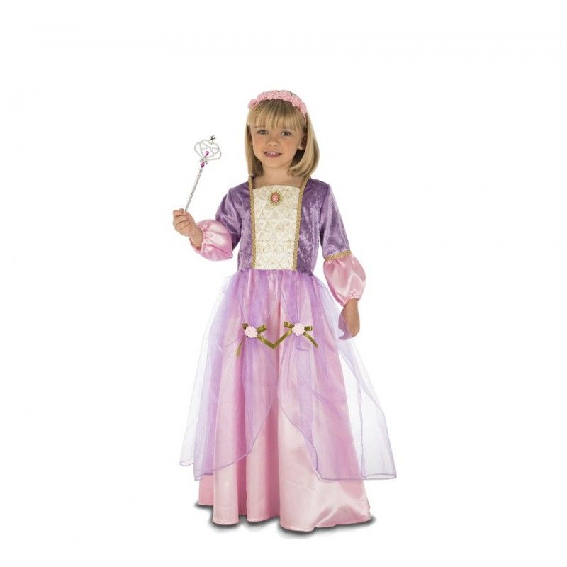 Disfraz de Princesa Medieval Morada para Niña