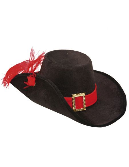 Sombrero de Mosquetero Terciopelo Adulto
