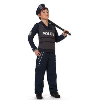 Disfraz  Policia Antidisturbios para Niño - Disfraces de Oficios y Profesiones para Niños y Niñas - MisterDisfraz.com