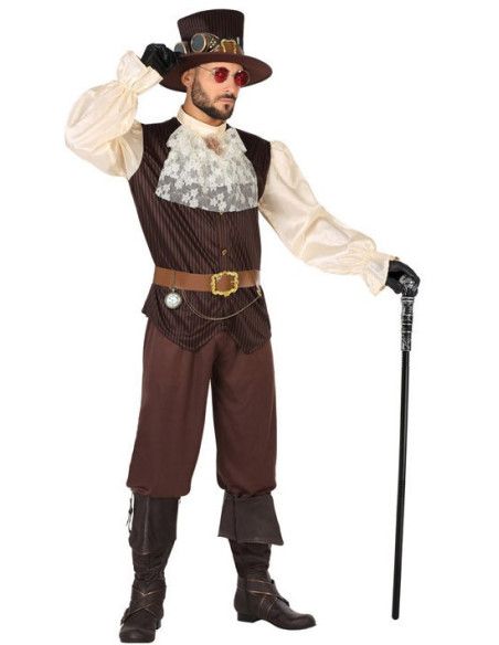 Disfraz Steampunk Marrón para Hombre