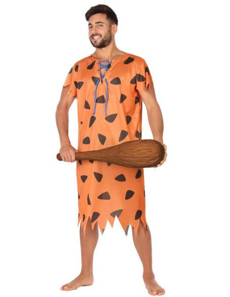 Disfraz Cavernícola Naranja para Hombre