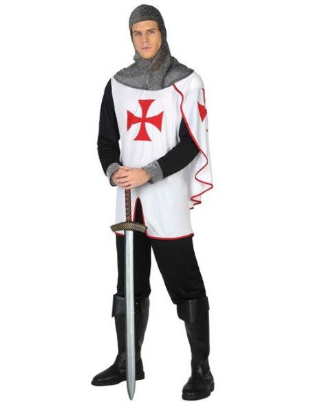 Disfraz de Soldado Medieval Cruzadas para Hombre - Disfraces Medievales para Carnaval y Ferias Medievales - MisterDisfraz.com