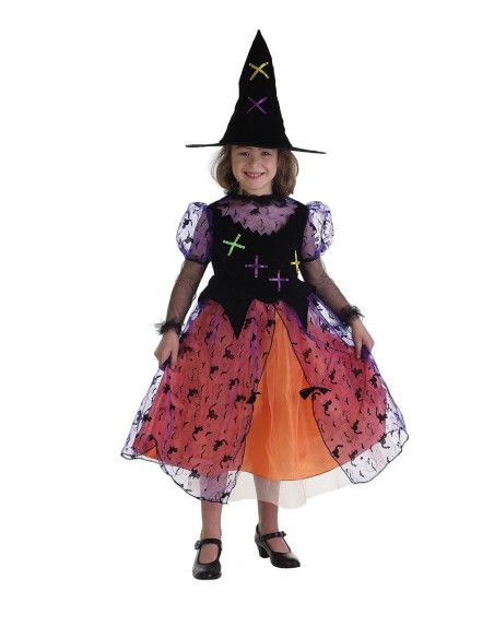 Disfraz de Bruja Niña Halloween - Disfraces Halloween Niños - MisterDisfraz.com