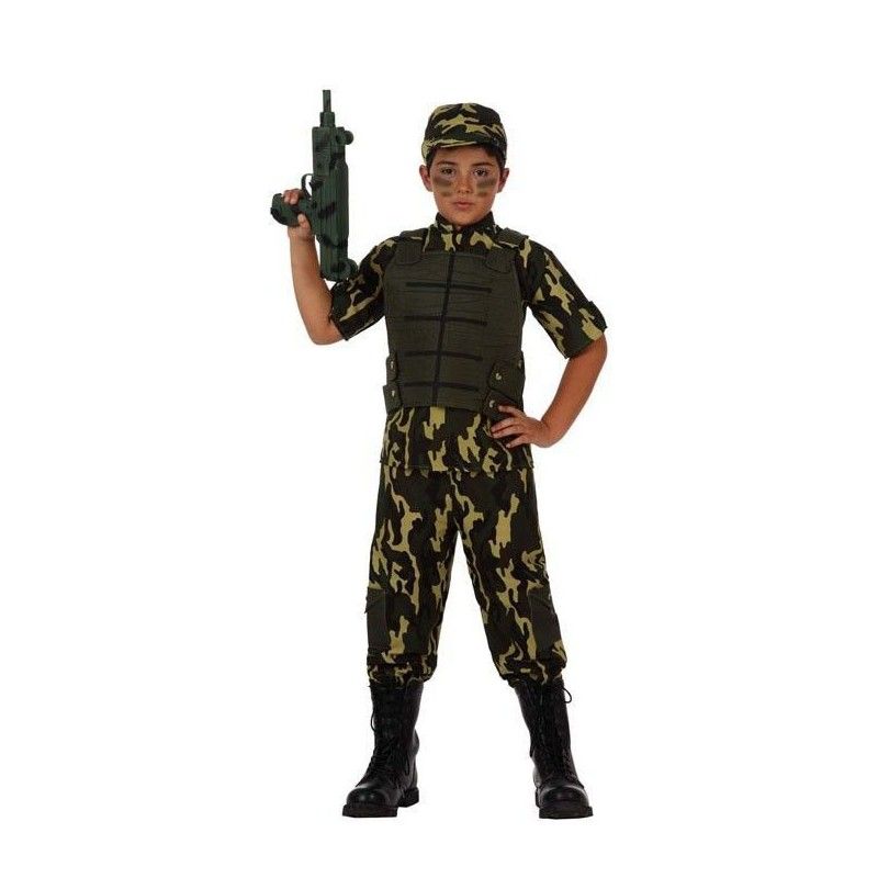 Disfraz de Camuflaje Militar Niño - Disfraces de Oficios y Profesiones para Niños y Niñas - MisterDisfraz.com