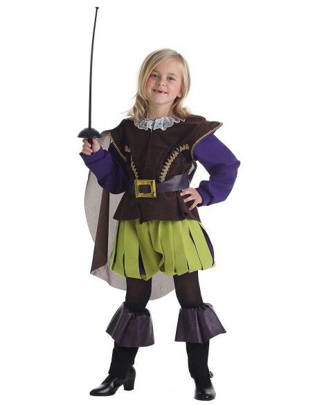 Disfraz de Mosquetera Real Niña - Disfraces de Pirata y de Mosquetero para niñas y niños - MisterDisfraz.com