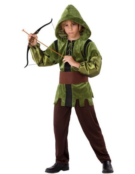 Disfraz de Arquero Verde para Niño