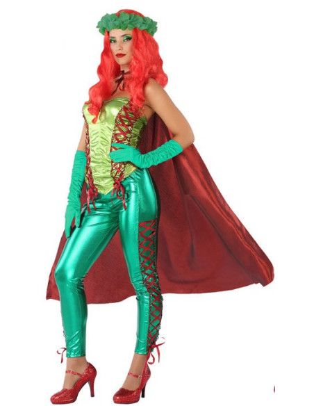 Disfraz de Súper Heroína Verde para Mujer