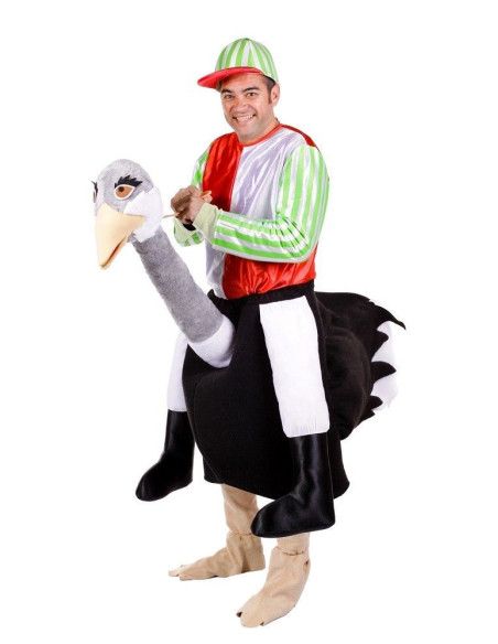Disfraz de Jockey de Avestruz Adulto - Disfraces Originales, Divertidos y de Cachondeo para dar la nota - MisterDisfraz.com
