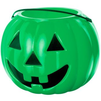 Cubo de Calabaza para Caramelos Verde