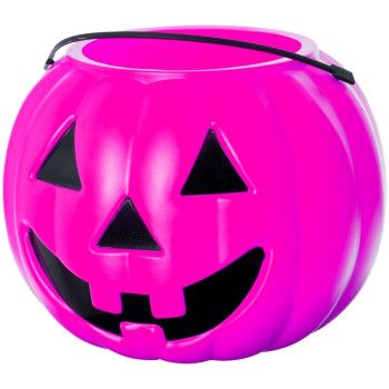 Cubo de Calabaza para Caramelos Rosa