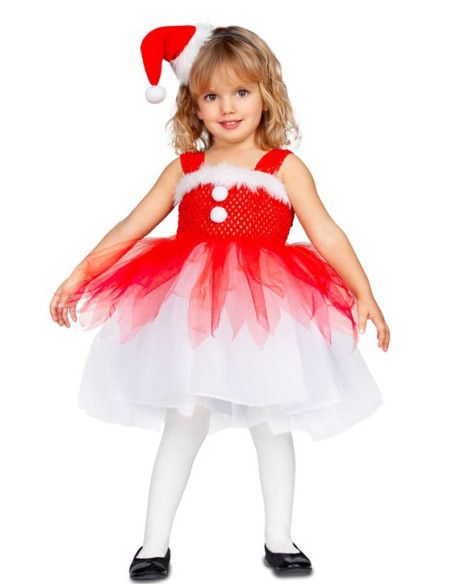 Disfraz de Mamá Noel con Tutú para Niña.
