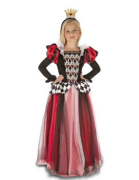 Disfraz de Reina de Corazones Tul para Niña