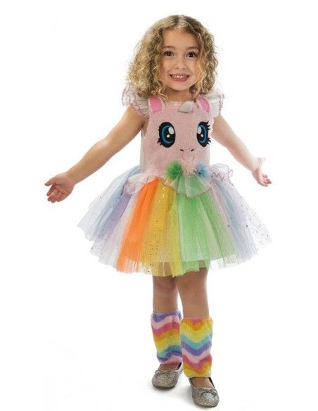 Disfraz de Unicornio Rosa con Ojitos para Niña.