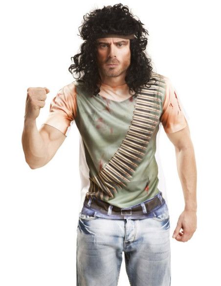 Detalle - Camiseta disfraz Soldado para Hombre.