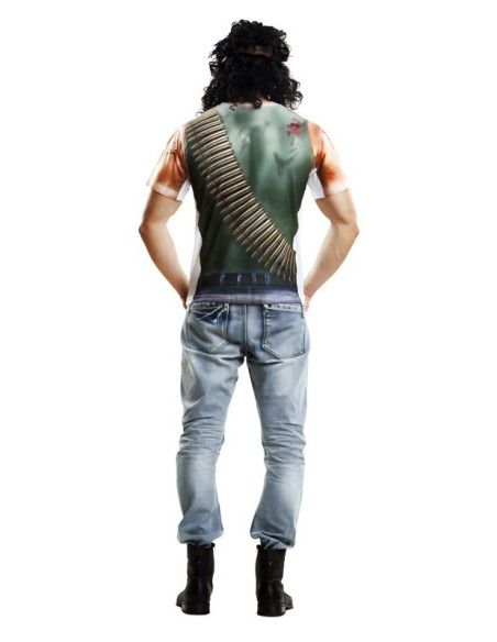 Espalda - Camiseta disfraz Soldado para Hombre.