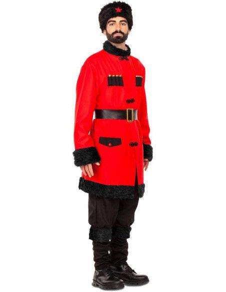 Disfraz de Ruso Rojo para Hombre.