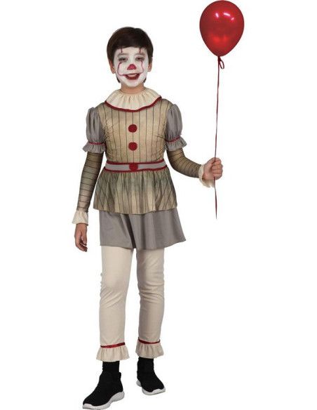 Disfraz de Payaso Terror para Niño.