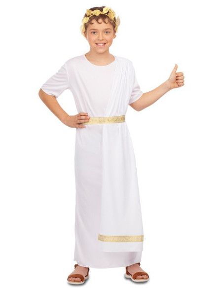 Disfraz de Romano Blanco para Niño.
