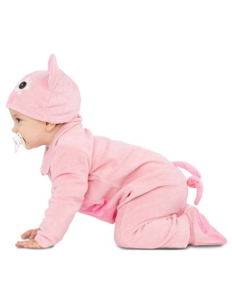 Perfil - Disfraz de Cerdito Rosa para Bebé.