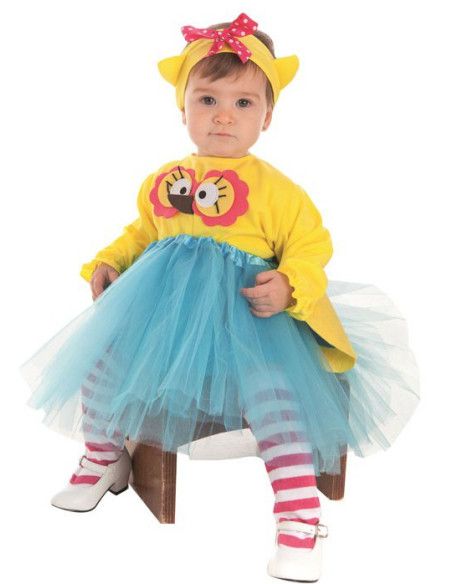 Disfraz de Búho con Ojazos para Bebé niña.