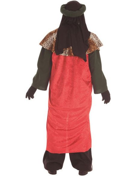 Espalda - Disfraz de Rey Mago Baltasar para Hombre.
