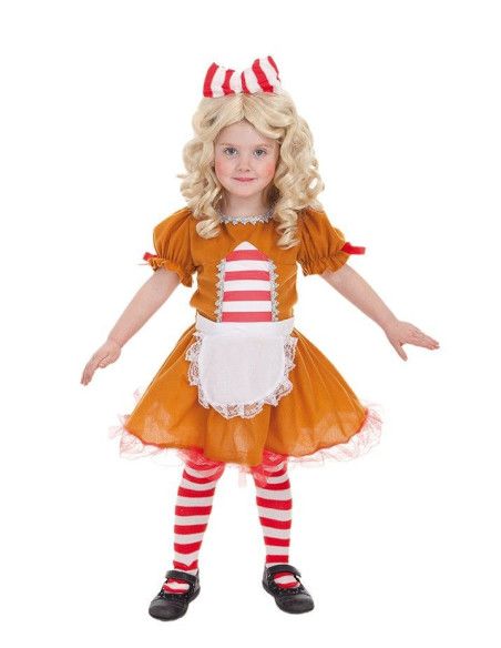 Disfraz de Sweet Biscuit Niña - Disfraces de Navidad Infantiles para niño y niña - MisterDisfraz.com