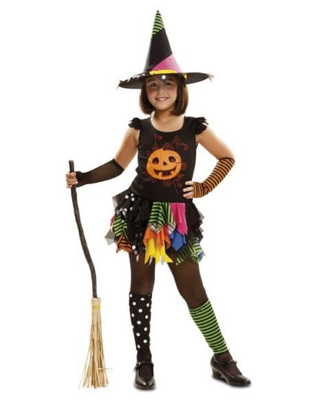 Tabla de tallas Disfraz de Bruja Calabaza para Niña