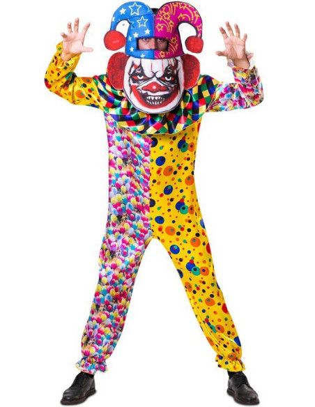 Disfraz de Payaso Cabezudo para Hombre