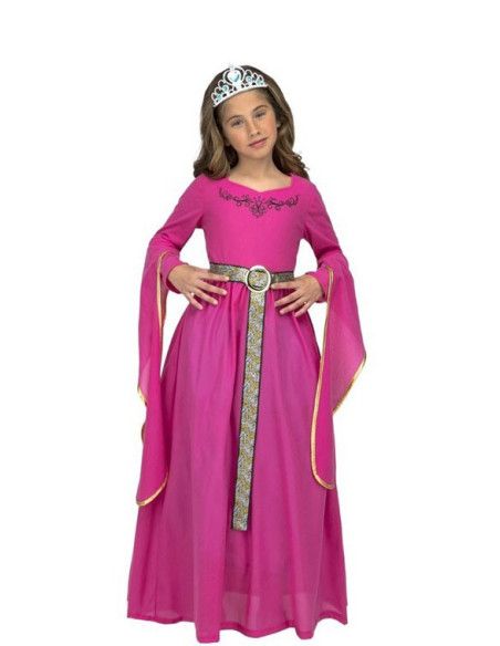 Disfraz de Princesa Medieval Rosa para Niña