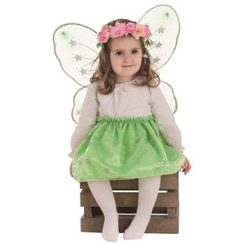 Disfraz de Mariposa Verde para Niña.