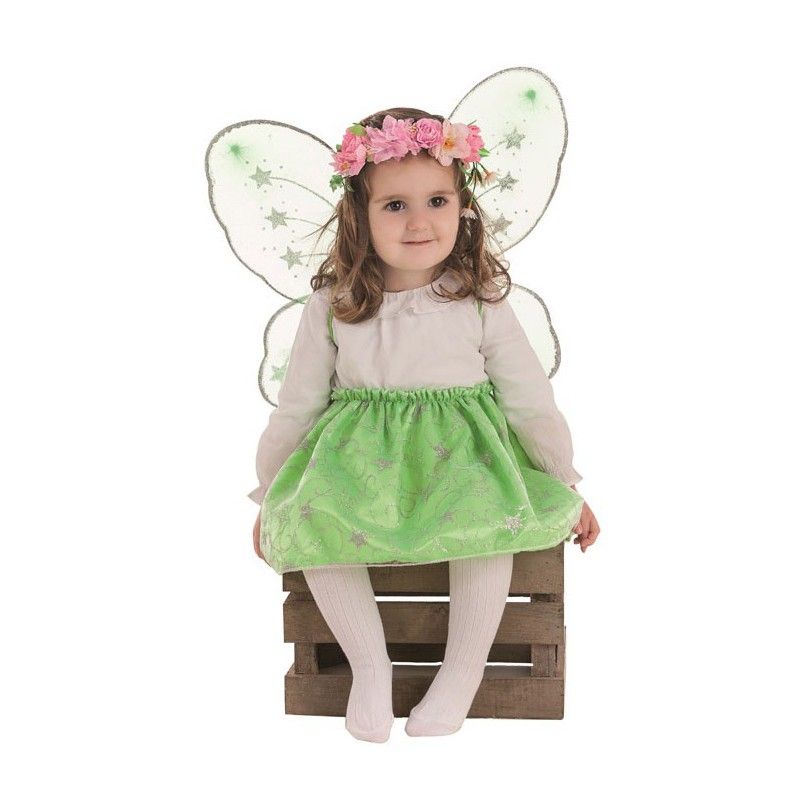 Disfraz de Mariposa Verde para Niña.