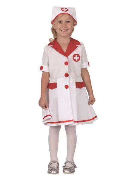 Disfraz de Enfermera Roja para Niña.