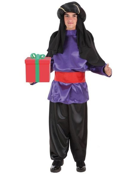 Disfraz de Paje Lila para Hombre