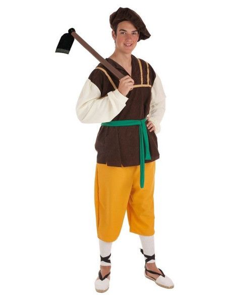 Disfraz de Campesino Masero para Hombre - Disfraces Medievales para Carnaval y Ferias Medievales - MisterDisfraz.com