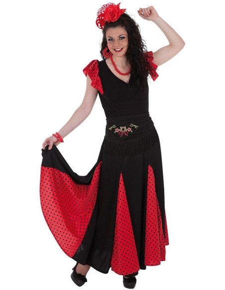 Falda Flamenca o Rociera Marismas para Mujer - Disfraces Regionales y de Paises para Adultos - MisterDisfraz.com
