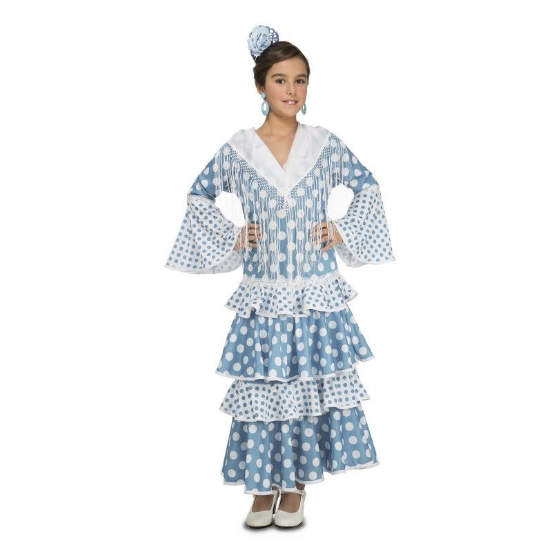 Disfraz de Flamenca Guadalquivir para Niña.