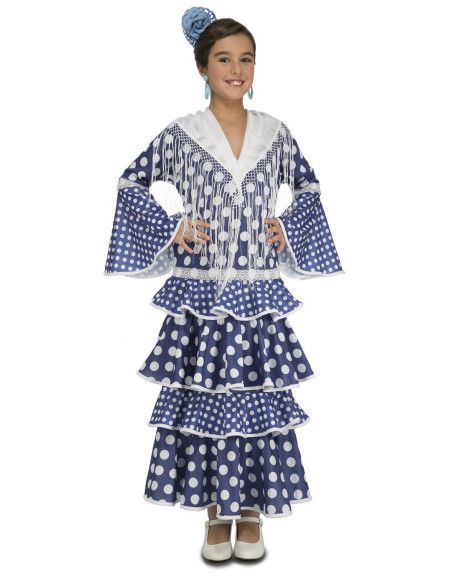 Disfraz de Flamenca Alvero para Niña.