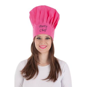 Gorro de Cocinero Rosa - Gorros y Sombreros para Disfraces - MisterDisfraz.com